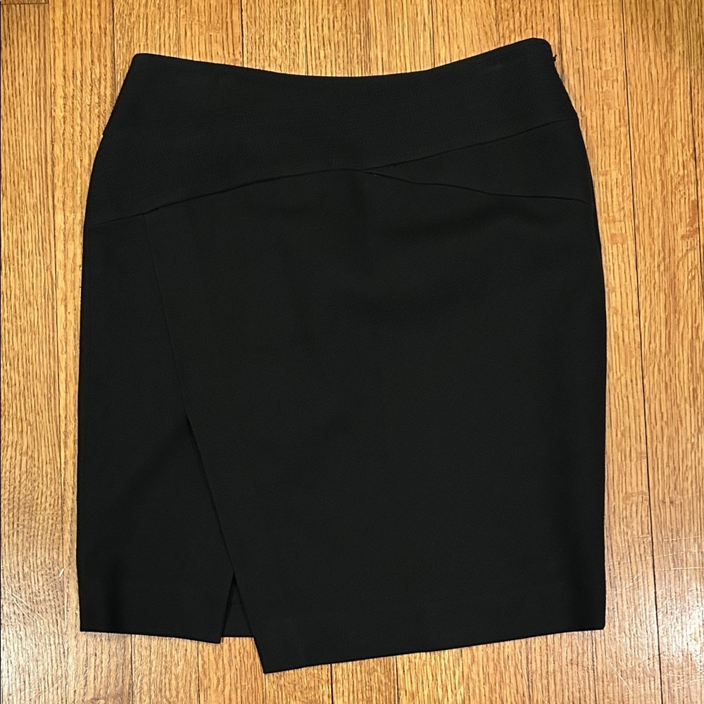 W by Worth Black Asymmetrical Pencil Skirt